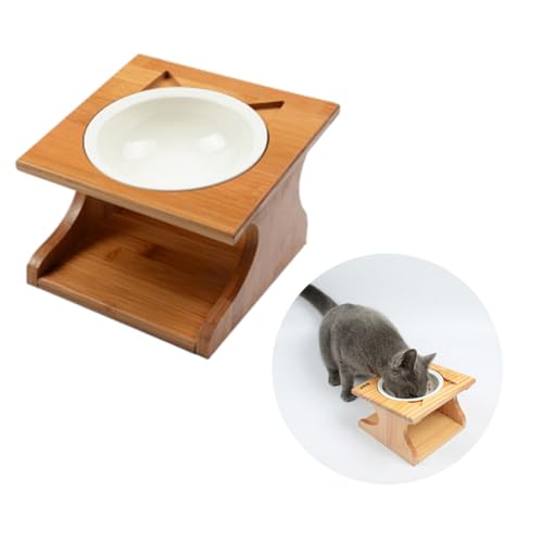 BESPORTBLE Einzelne Holz Hundenapfschüssel mit Rutschfester Bambusbasis für Futter und Wasser Langlebig und Geruchsneutral für Katzen und Welpen BESPORTBLE Einzelne Holz Hundenapfschüssel mit Rutschfester Bambusbasis für Futter und Wasser Langlebig und Geruchsneutral für Katzen und Welpen von BESPORTBLE