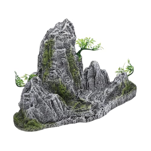 BESPORTBLE Fischbecken Landschaftsbau Steingarten Aquarium-Berg-Dekor simulierter Steingarten Aquarium Dekoration Personality schleichtiere Ornament Simulation Steingarten Aquarium-Dekor Harz von BESPORTBLE