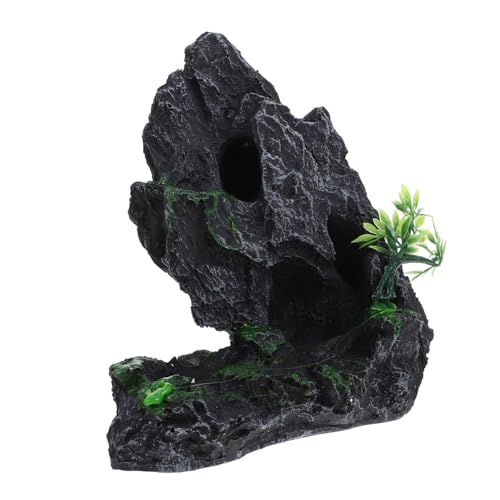 BESPORTBLE Fischbecken Landschaftsbau Steingarten Tank künstliche Steine Kühler Aquarium Felsenhöhle Artificial Tree aquaristik zubehör Aquarium Landschaftsbau Ornamente Aquariumzubehör Harz von BESPORTBLE