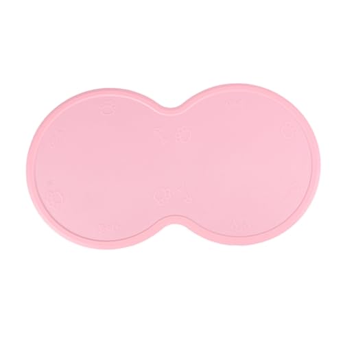 BESPORTBLE Fressnapf Tischset silikonmatte Haustiermatte Haustierfuttermatte Futtermatte für Katzen Haustiernapf Tischset Rosa von BESPORTBLE