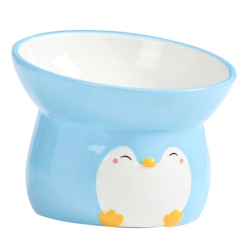 BESPORTBLE Futternapf für Haustiere tierfutterbehälter pet Water Bowl cat Bowls katzenschüssel Hundefutterschüssel Haustiernapf geneigte Mundschale detaillierter Katzennapf Keramik-Feeder von BESPORTBLE