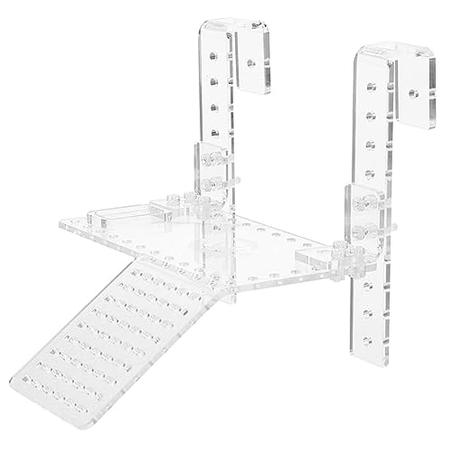 BESPORTBLE Hängende Schildkrötenterrasse Luftbefeuchter Zubehör für Reptilien Reptilienhaut Tank Dock schildkröten zubehör Turtles Terrarium dekorative Schildkrötenrampe Acryl von BESPORTBLE