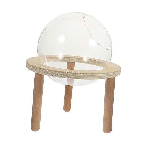 BESPORTBLE Hamster Badewanne Kompaktes Hamster Badebecken Sandbad Kleiner Behälter Hamster Vorrat Sandbad Für Hamster Hamster Badehaus Sauna Glas Khaki von BESPORTBLE