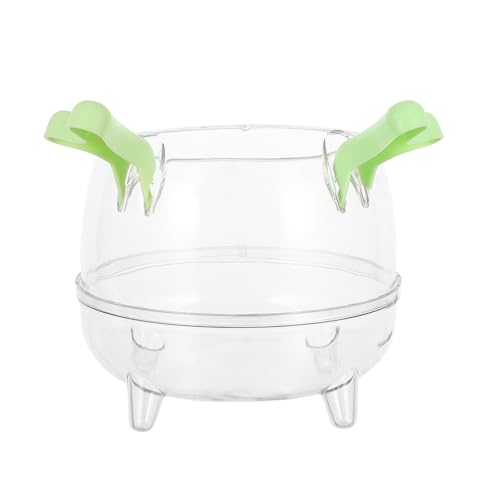 BESPORTBLE Hamster Badezimmer Toilette Stoßdämpfer Schlüsselanhänger Speziales Sandbad Behältersandbad Walker Würfel Tiermaske Zubehör Aus Ebenholz Kit Zither Bogen Light Green Das Haustier von BESPORTBLE