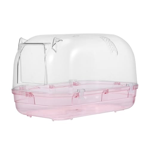 BESPORTBLE Hamster Badezimmer Transparentes Kleines Haustier Badebecken Hamster Sand Badebehälter Kleine Haustier Badewanne Kleiner Haustier Badebehälter Hamster Toilette Hamster von BESPORTBLE