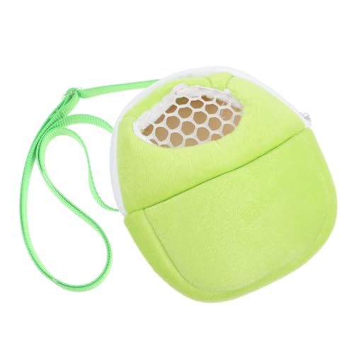 BESPORTBLE Hamster Baumwollnest Hamsterträger Frettchenträger Hundetransporter Für Motorräder Taschen Zum Transport Von Tieren Hamster-Out-Tasche Meerschweinchen Rucksack Light Green Samt von BESPORTBLE