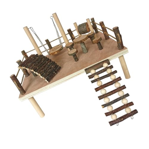 BESPORTBLE Hamster-Kletterleiter kleines Tierleiterspielzeug Hamsterleiter Spielzeug Hamster Spielzeug hamsterspielzeug Kletterleiter für Ratten Rennmäuse Leiter Spielzeug Apfelholz von BESPORTBLE