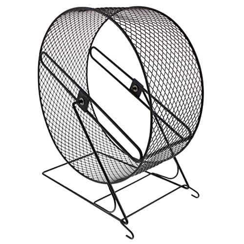BESPORTBLE Leises Laufrad für Hamsterspielzeug Stummes Haustier-übungsspielzeug Haustierspielzeug Babyspielzeug Dekoratives Hamsterrad Aus Eisen Schwarz für Jungen und Mädchen von BESPORTBLE