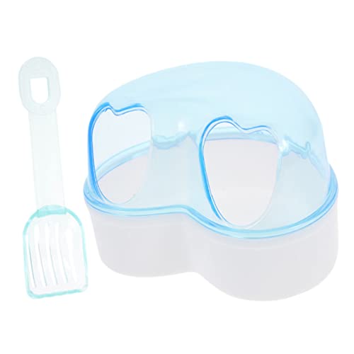 BESPORTBLE Hamster Sandbad Box Set Transparente Badebox Für Kleintiere Ideal Für Hamster äuse Und Andere Haustiere Inklusive Zusammenklappbarem Spieltunnel Und Hamster Napf von BESPORTBLE