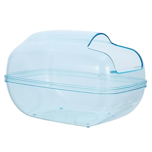 BESPORTBLE Hamster Toilette Hamsterstaub Badehaus Heimtierbedarf Hamster-Badebecken Chinchilla-Versteck Tierbad Hamster klo Hamster sandbad Hamster duschbecken Hamsterbad Plastik Transparent von BESPORTBLE