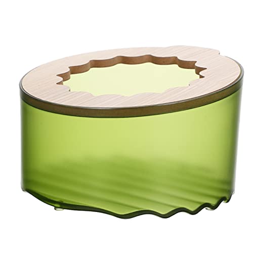 BESPORTBLE Hamster Toilette klare Wanne Hamsterbad Rattenbadbecken Kaninchenspielzeug Hamstersand Wannen Hamster klo Hamster sandbad Hamsterversteck Hamster-Sand-Badewanne ABS， Green von BESPORTBLE