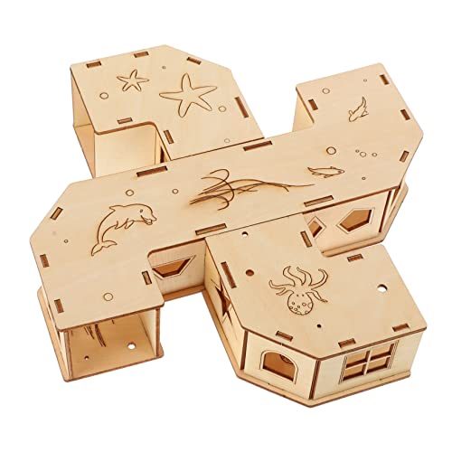 BESPORTBLE Hamster Labyrinth Versteckhaus Tunnel Für Hamster Kleintier Aktivitätsspielzeug Ideal Für Hamster Und Rennmäuse Pet Supplies Zusammenklappbar Und Platzsparend von BESPORTBLE