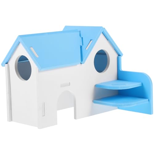 BESPORTBLE Hamsterbett Kletterspielhütten Versteckkäfig Für Hamster Hamsterspielplatz Klettern Chinchilla-Spielzeug Kleintierversteckhütte Hamster-spielhaus-Schloss Meerschweinchenhaus PVC von BESPORTBLE