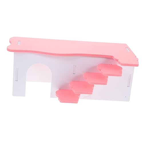 BESPORTBLE Hamsterhaus Meerschweinchen-spielplatzkäfig Kleines Haustier Spielzeug Für Haustiere Meerschweinchen-rasthaus Guinea Heimtierbedarf Eichhörnchen Spielzeug Lebensraum PVC Rosa von BESPORTBLE