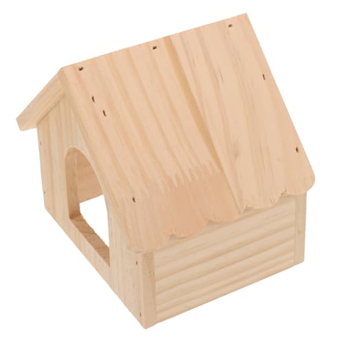 BESPORTBLE Hamsterhütte, Hamster-ruhehaus, Kleintier-eichhörnchen-schlafhaus Aus Holz von BESPORTBLE