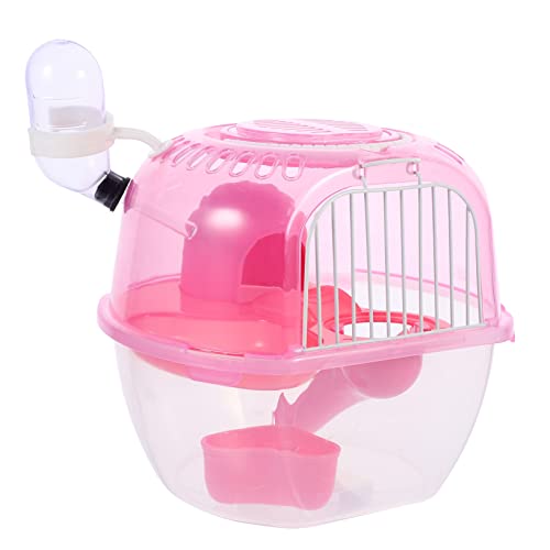 BESPORTBLE Hamsterkäfig Reisetasche Für Kleintiere Hamsterhaus Tunnel Kleintiertransporter Abgehende Tasche Für Kleine Tiere Valise De Voyage Transportkäfig Für Meerschweinchen Rosa Abs von BESPORTBLE