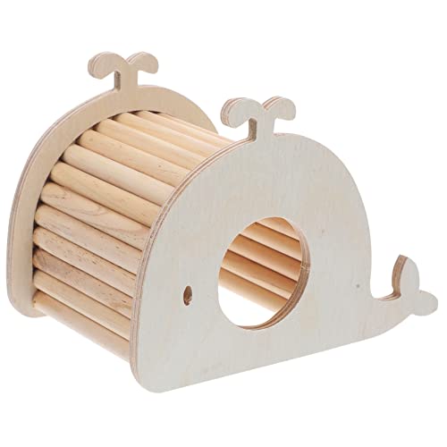 BESPORTBLE Hamsternest Hamsterhäuser und Verstecke Kletterspielzeug für Hamster Hamsterplattform hamsterspielzeug Hamster brücke Hamsterversteck aus Holz Trainingsleiter für Haustiere hölzern von BESPORTBLE