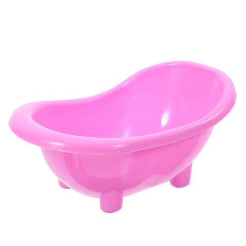 BESPORTBLE Hamsterwanne Hamster-Sandbadeschüssel Badschale für Hamster Hamster-Sand-Badewanne DIY Hamster Bad Hamster Spielplatz Hamsternest Badewanne für Babypuppen Puppenbadewanne Abs Rosa von BESPORTBLE