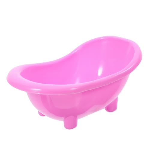 BESPORTBLE Hamsterwanne Hamstertoilette Hamster-Sandbadeschüssel Rennmaus Toilette Lebewesen Badezimmer Hamster Spielplatz Hamster Spielzeug Hamsterkäfig Badewanne Babypuppe Abs Rosa von BESPORTBLE