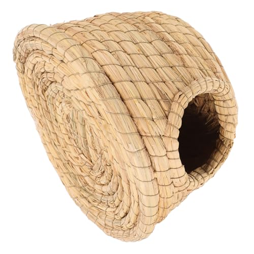 BESPORTBLE Meerschweinchen Bett Tier Nistkasten Nest Hamster Nest Matte Kleintier Bett Gewebt Heu Bett für von BESPORTBLE