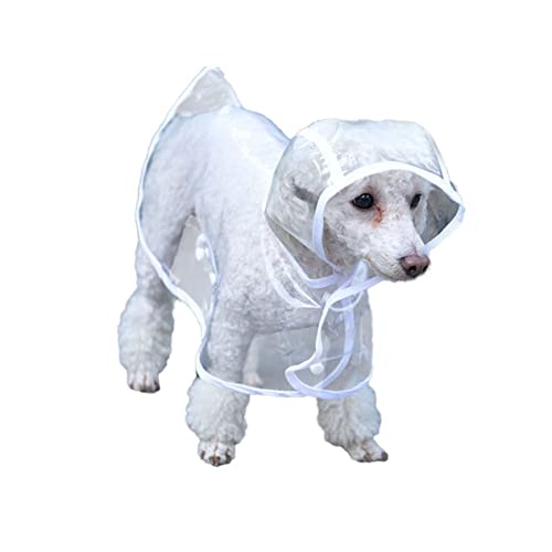 BESPORTBLE Haustier Hund Poncho Hunderegenmantel Welpe durchsichtiger Regenponcho Hundebett Regenmantel für Hunde Hunderegencape Hunde-Regencape wimperntusche Haustier Hund Regenmantel Weiß von BESPORTBLE