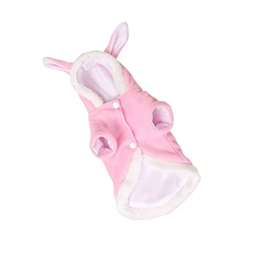 BESPORTBLE Haustier-Kaninchen-Outfit Welpenkleidung Kleidung für kleine Hunde Welpenhasenkostüm Bunny Outfit Haustierbekleidung Hunde-Kaninchen-Outfit warme Haustierkleidung Rosa von BESPORTBLE