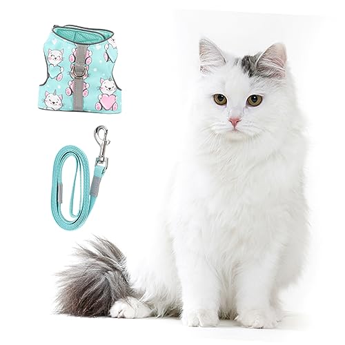 BESPORTBLE Pet for Cats Katzenleine Aus Polyester mit Reflektierender Leine für Grün M von BESPORTBLE