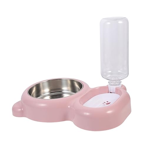 BESPORTBLE Haustier Katzennapf bequemer Katzenfutterautomat Hundefutter pet Feeder pet Food Container Katzenfutterstation für drinnen dekorativer Futterspender für Katzen Rostfreier Stahl von BESPORTBLE