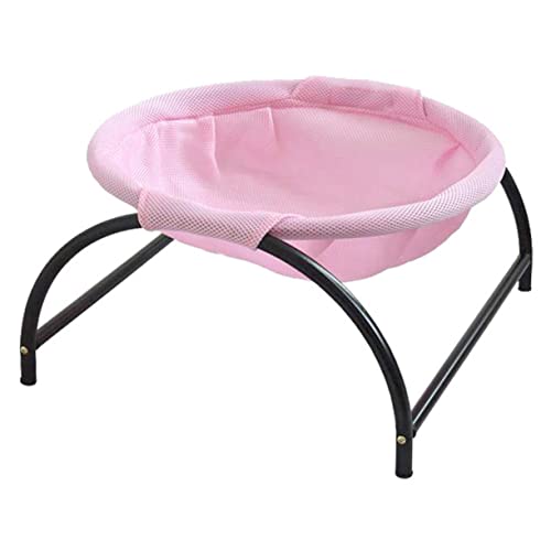 BESPORTBLE Haustier Katzenstreu Zwinger Welpe Katzenbett Hund Hängehängematte für Katzen pet Bed petbett Katzen-Schlafplatz dogbed catsbests Dog Bed Haustierbett Katze Hängematte Eisen Rosa von BESPORTBLE