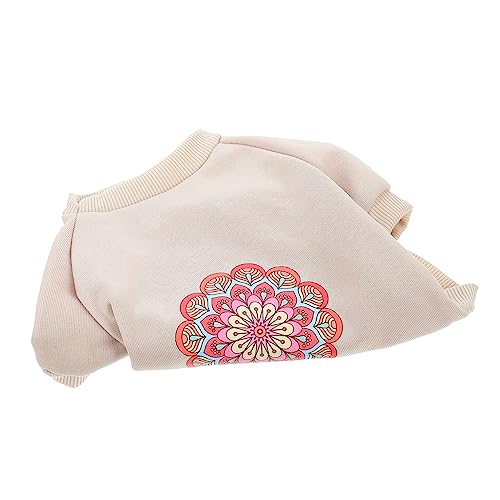 BESPORTBLE Haustier-Pullover Ups Hundekostüm Stilvolle Welpenkleidung Welpenpullover Hundekleidung Winterkleidung Für Haustiere Kostüm Kostüme Katzenkostüm Hundemäntel Beige Baumwolle von BESPORTBLE