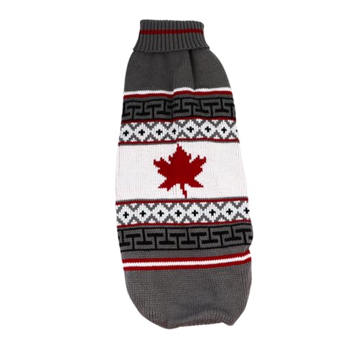 BESPORTBLE Hunde Weihnachtsmann Kostüm Warmer Hundemantel Exquisite Handwerk Maple Leaf Weihnachten Jumper von BESPORTBLE