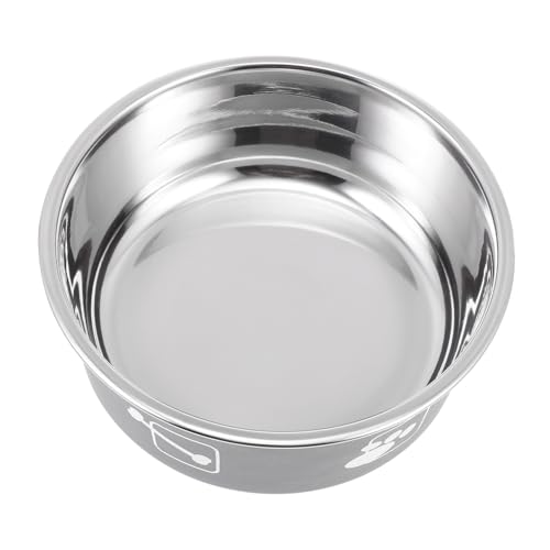 BESPORTBLE Haustiernapf pet Supplies pet Bowl schüsseln für Bowls Kleiner Katzennapf Schüssel zum Servieren von Katzenfutter hundeschüssel Gericht Hundenapf pp Edelstahlschüssel Silikon Grey von BESPORTBLE