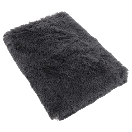 BESPORTBLE Haustierstreu katzenbett pet Bed Dog beds katzenschlafplätze Hunde Couch warmes katzenschlafbett Flauschiges hundebett bequemes Hundebett Schlafbett für Katzen Flanell Dark Grey von BESPORTBLE