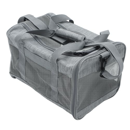 BESPORTBLE Haustiertasche Transportbox für Katze Katzentrage weich Welpenträger tiertransporttasche hundekäfig hundekotbeutel Transportboxen für Haustiere Reisezubehör für Haustiere Netz Grey von BESPORTBLE