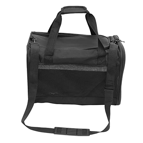 BESPORTBLE Haustiertasche tiertransporttasche pet Supplies Tierträger verschleißfeste Hundetragetasche atmungsaktive hundetragetasche Atmungsaktive Welpentrage Katzentransporter Kation Black von BESPORTBLE