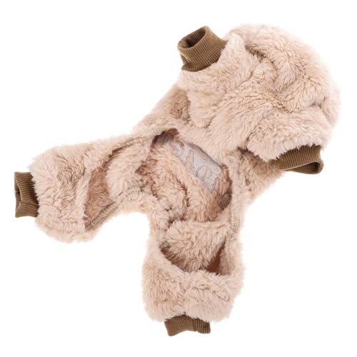 BESPORTBLE Hund kalt Dackel Mäntel Welpen-Outfits Dog Raincoat Dog Coat Dog Sweater Haustierkleidung Haustiermantel Winter-Haustier- warme Welpenkleidung Winterjacke für Welpen Polyester von BESPORTBLE