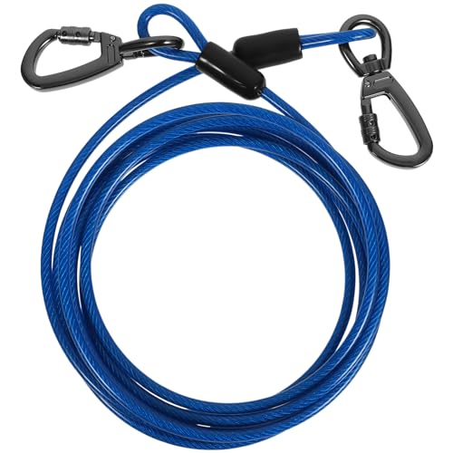 BESPORTBLE Hundeleine Haustier-traktionsseil Halsband Für Hunde Kette Hund Seil Ausbinden Hund Nagel Seile Kauer Gürtel Trainingsleine Für Hunde Nasenbalsam Für Hunde Hundeschlinge PVC Blue von BESPORTBLE