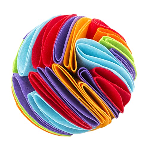 BESPORTBLE Hundeschnüffelball Hüten Für Hunde Hundespielzeug Quietscht Schleifen Hundespielzeug Spielzeug Für Hundezähne Schnüffelmatte Für Große Hunde Slow Feeder Matte Für Hunde Filzstoff von BESPORTBLE