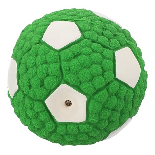 BESPORTBLE Hundespielzeugball Quietschend Hundekauen Hundewerfer Fußballspielzeug Zum Kauen Von Hunden Kleines Hundespielzeug Kauball Für Hunde Hundegrube Kauer Welpe Light Green Gummi von BESPORTBLE