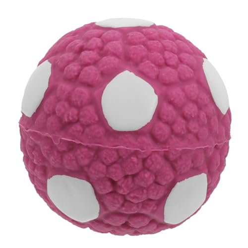 BESPORTBLE Hundespielzeugball lustige hundespielzeuge Kauer Hunde quietschender Ball hetzen interaktives knete Bälle für kleine Hunde Bissfester Welpenball Gummi Violett von BESPORTBLE