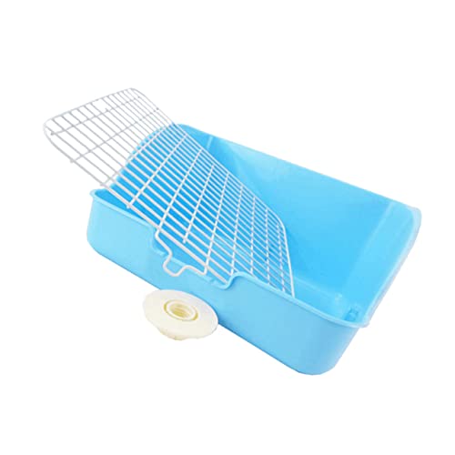 BESPORTBLE Kaninchentoilette kaninchenklo Hasen klo Kaninchen-Töpfchen-Trainingstoilette XL-Katzenstreu Haustierzubehör Frettchen Hamster-Wasserflasche Haustiertoilette für Kaninchen Blue von BESPORTBLE