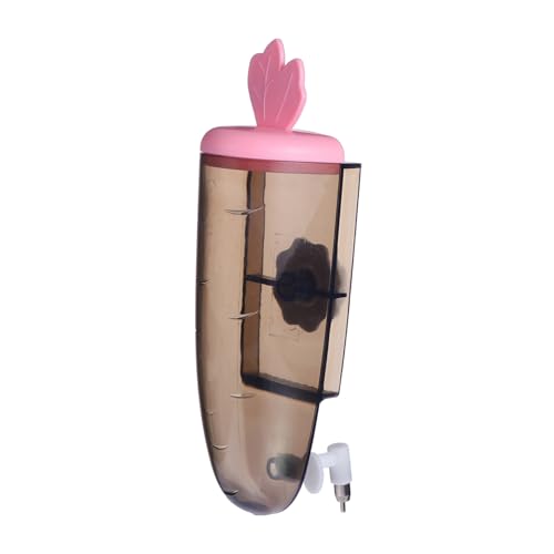 BESPORTBLE Kaninchentrinker Kleine Tier Wasserflasche Automatische Tränke Für Haustiere Meerschweinchen Wasserspender Hängender Wasserspender Für Haustiere Hängendes Wasser PVC Rosa von BESPORTBLE