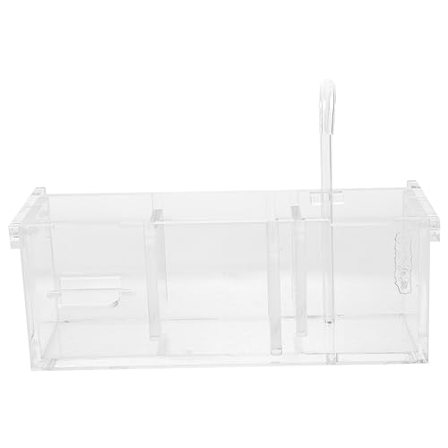 BESPORTBLE Kasten Filter Für Fischbecken Futterspender Handtuchhalter Luftfilterschwamm Spender Für Aquarien Einlassfilterschwämme Wasserreiniger Kühler Für Aquarien Voll Acryl Transparent von BESPORTBLE