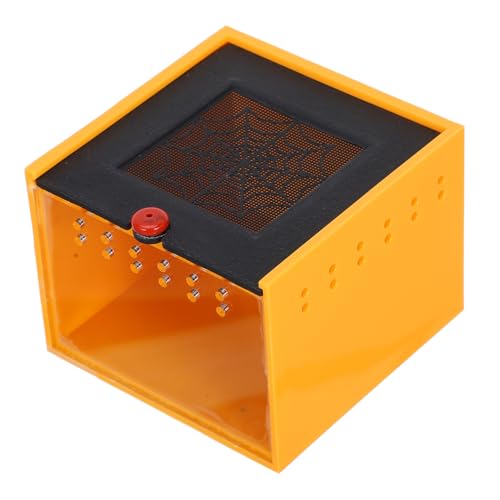 BESPORTBLE Kasten Futterbox für Haustiere Spinnengehege Containerhaus Leopardgecko aus feuchtem Fell Aquarium Present Die Insekten Box Spinnen Box Reptiliengehäuse Spinnen-Terrarium Acryl Orange von BESPORTBLE