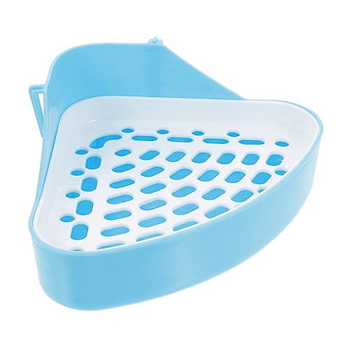 BESPORTBLE Kasten Haustier Urinal Töpfchen Hamster klo kaninchentoilette Kaninchentöpfchen-Ecktoilette Haustier dreieckiges Töpfchen Hase Katzentoiletten Kaninchen Töpfchen Heimtierbedarf Abs von BESPORTBLE