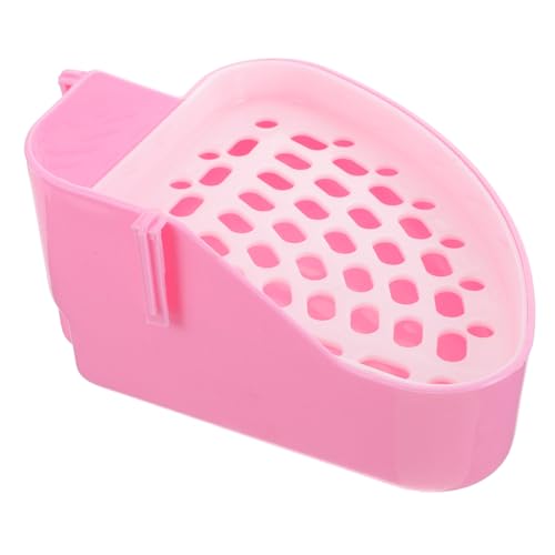 BESPORTBLE Kasten Kaninchentoilette Hamster klo kaninchenklo Spielzeugbadewanne kleines Tierdreieck Toilettentöpfchen Mülleimer Katzentoiletten Hasen-Töpfchen kleines pinkel Toilette von BESPORTBLE