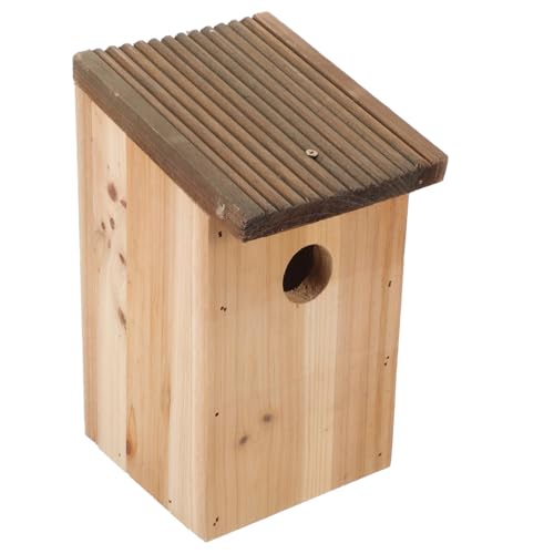 BESPORTBLE Kasten Vogelhütte Papageienhaus Vogelschlafnest vogelhaus außenvoliere Wohnkultur Vogelnest Dekoration Vogelnest Holz Haushalt Kolibri Käfig Vögel Wellensittich hölzern von BESPORTBLE