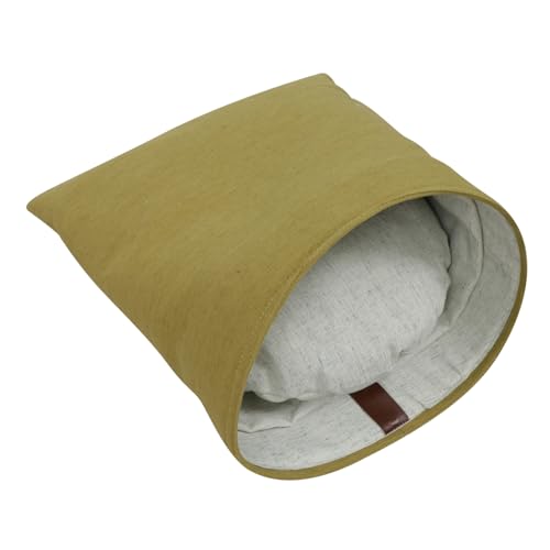 BESPORTBLE Katze Schlafsack Katzennestbett Hauskatze Haustier Warmes Bett Haustierbett Haustier Beruhigendes Bett Katze Ruheplatz Abnehmbares Katzenhaus Haustierkissen Green Äußere Baumwolle von BESPORTBLE