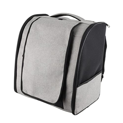 BESPORTBLE Katze aus Rucksack Reisetaschen Tragetasche für Haustiere im Freien pet Backpack katzentragetaschen Katzen käfig Haustiertasche tragbare Katzen-Umhängetasche Oxford-Stoff Dark Grey von BESPORTBLE