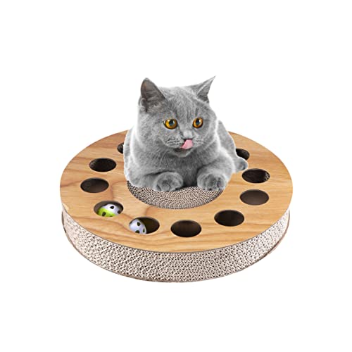 BESPORTBLE Katze kratzt mit Ball Katzenspielzeug Katzenlabyrinth Spielzeug für Katzen Kratzbrett für Katzen Katzenkratzer Katzen Pfote Spielzeug für Haustiere Spielzeug aus Wellpappe von BESPORTBLE